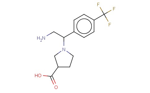 1-[2-AMINO-1-(4-TRIFLUOROMETHYL-PHENYL)-ETHYL]-PYRROLIDINE-3-CARBOXYLIC ACID